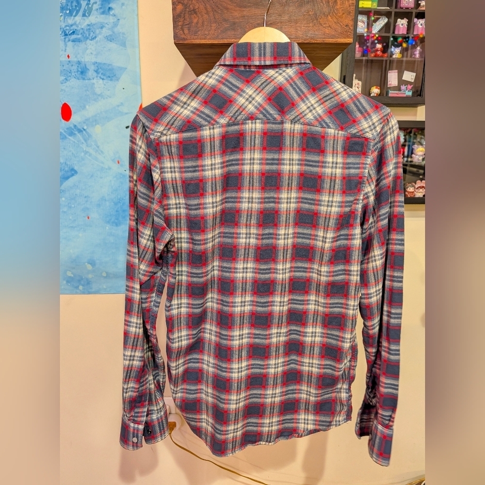 2 American Rag Pearl Snap Button-Up Shirts (S) - Picture 3 of 10